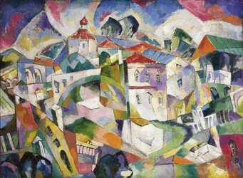 Kubistische Stadtlandschaft, 1910er Jahre