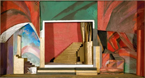 Dekor-Maquette zu Rubinsteins Oper Der Dämon