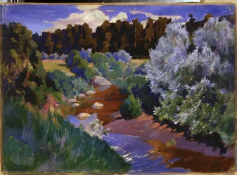 Landschaft mit Fluss