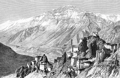 Dankar, Lahul und Spiti, Indien, 1895