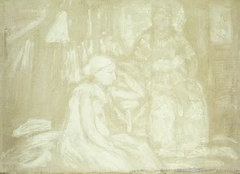 Zwei sitzende Figuren