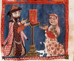 Die beiden Stifter (Miniatur)