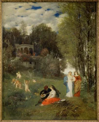 Ideale Frühlingslandschaft