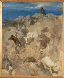 Pan erschreckt einen Hirten