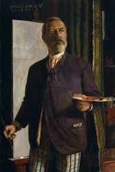 Selbstporträt im Atelier, 1893