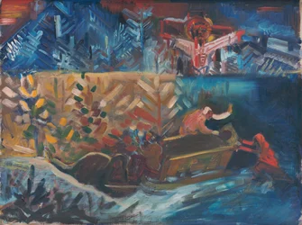 Die Kranken tragen, ca. 1940