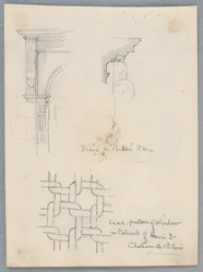 Architektonische Details aus dem Haus von Diane de Poitiers