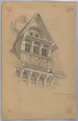 Dachgaube auf Maison des Quatrans, Caen