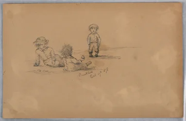 Skizze von drei Kindern