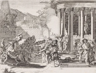 Sinorix wird nach der Vergiftung aus dem Tempel getragen, 1650-1700