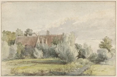 Haus zwischen Bäumen