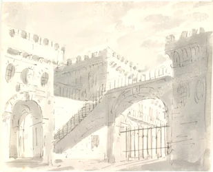 Palasthof mit Toren
