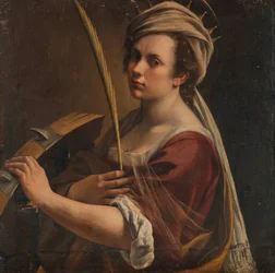 Selbstporträt als Heilige Katharina von Alexandria