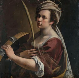 Selbstporträt als Heilige Katharina von Alexandria