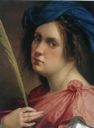 Selbstporträt als Heilige Katharina von Alexandria, ca. 1618