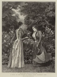 Eine Studie im Garten der White Lodge, Richmond Park (Stich)