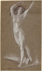 Stehender weiblicher Akt
