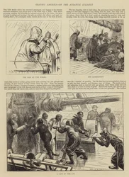 Grafisches Amerika, auf dem Atlantikdampfer