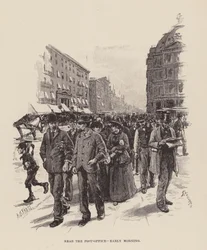 In der Nähe des Postamts, früher Morgen