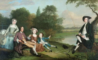 Eine Familie von Anglern