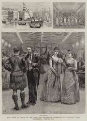 Ball auf Malta gegeben vom Herzog und der Herzogin von Edinburgh zur Feier ihres Hochzeitstages, 25. Januar