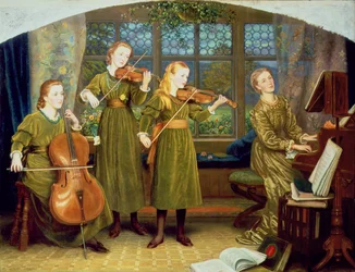 Das häusliche Quartett: Mrs Vernon Lushington und ihre Kinder, 1883