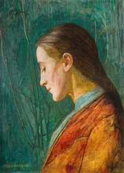 Porträt einer nachdenklichen Dame, 1887