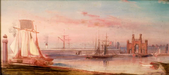 Earl Grey Dock, mit Schiff 