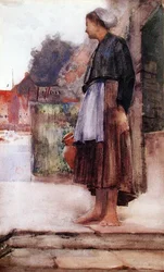 Die Tochter eines Fischers, Cancale, Normandie