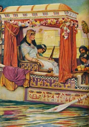Kleopatra - Die Schlange des alten Nils in der königlichen Galeere, ca. 1925