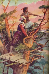 Sir Francis Drake - Der erste Engländer, der den Pazifik sah, um 1925