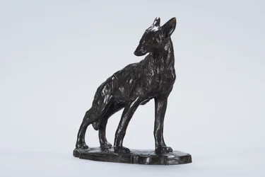 Wachsamer Kojote (Bronze)