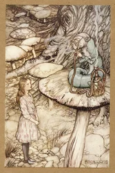 Ratschlag von einer Raupe (aus Alice im Wunderland von Lewis Carroll)
