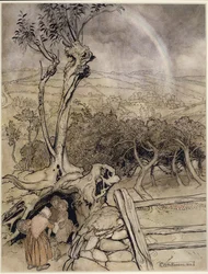 Genau dort, wo der Regenbogen endet