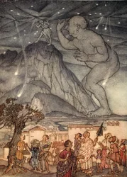 Herkules zuckte mit den Schultern, Illustration aus 