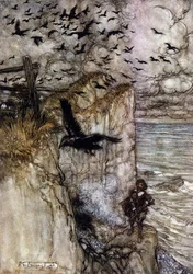 Illustration von Arthur Rackham (1867-1939) für Ein Sommernachtstraum von William Shakespeare