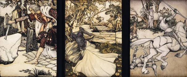 Illustrationen zu The Morte d