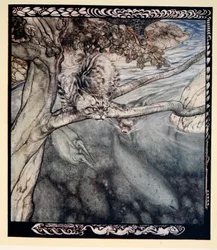 Mein Leben wurde ein unaufhörliches Hetzen und Wunden und Flucht, eine Last und Qual der Wachsamkeit, Illustration aus 