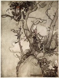 Die Kaatsberg- oder Catskill-Berge waren schon immer eine Region voller Fabeln., aus Rip Van Winkle von Washington Irving, veröffentlicht 1910