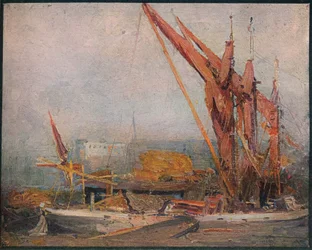 Heubarken auf der Themse, 1905
