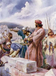 Nehemia baut die Mauer