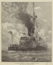 Die Dampfkesselexplosion an Bord der HMS Thunderer in Spithead