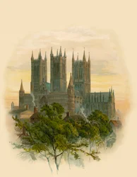 Kathedrale von Lincoln, Südwestansicht