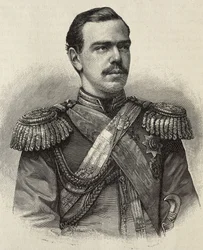 Alexander III. von Russland (1845-1894). Zar von Russland (1881-1894), Sohn und Nachfolger von Alexander II. (Stich)