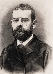 Leopoldo Alas y Urena, auch genannt CLARIN (1852-1901). Spanischer Schriftsteller. Gravur