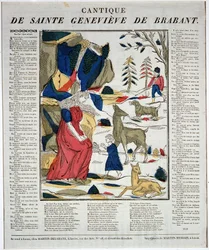 Cantique de sainte Geneviève de Brabant - Holzstich