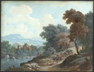 Landschaft mit Fluss