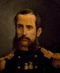 Porträt von Andres Caceres (1836-1923), Held des Pazifikkriegs, Peru