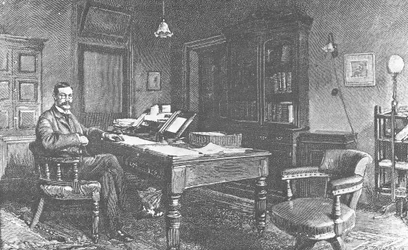 Porträt von Arthur Conan Doyle (Stich)