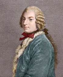 Porträt von Graf Francesco Algarotti, ein italienischer Schriftsteller, Kunstkritiker und Kunsthändler der Aufklärung